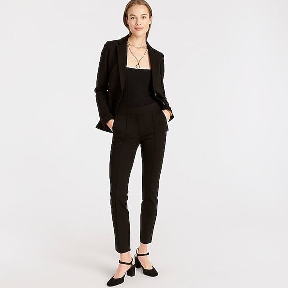 J.Crew Skinny Trouser in Italian Ponte • Black • Size 0 - Picture 5 of 10